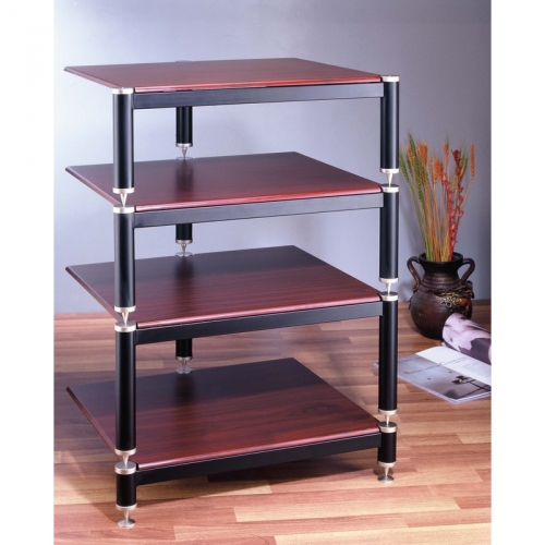 BL Series 4 Shelf Modular & Expandable Audio Rack in Multiple Finishes