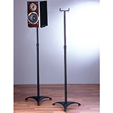 BLE Series Adjustable Height Surround Sound Speaker Stands in Black (pair)