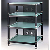 BLG Series 4 Glass Shelf Modular & Expandable Audio Rack in Multiple Finishes