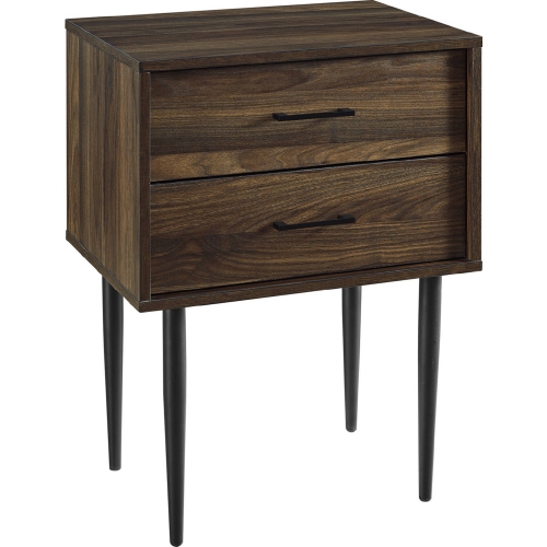 Modern Side Table in Dark Walnut