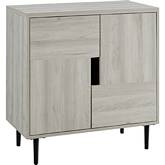 Addison 30" Accent Cabinet in Birch Finish w/ Magenta Interior