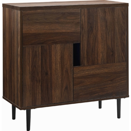 30" Color Pop Accent Cabinet in Dark Walnut & Navy