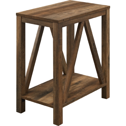 Narrow A Frame Side Table in Reclaimed Barnwood