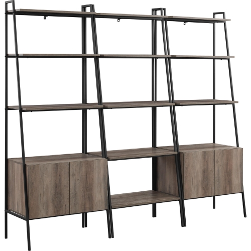 3 Piece Bookcase Set in Grey Wash