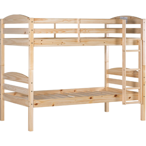 Carolina Twin over Twin Wood Bunk Bed in Natural Finish