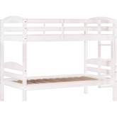 Carolina Twin over Twin Wood Bunk Bed in White Finish