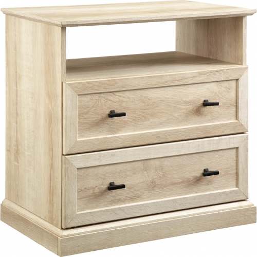 Classic 2 Drawer End Table in White Oak