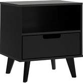 Hans 1 Drawer Mid Century Nightstand