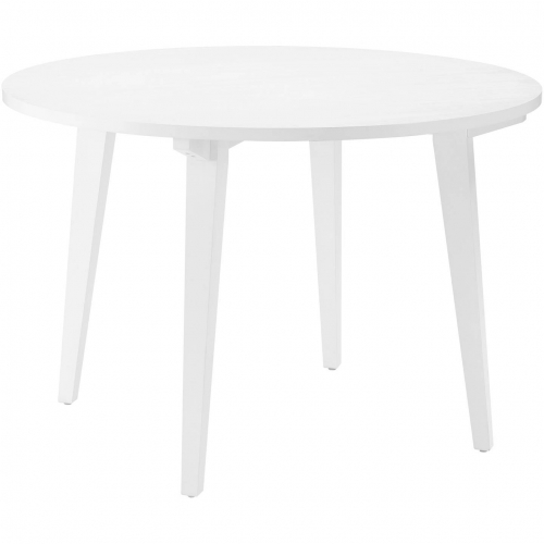 Kochi 45" Round Dining Table in White Finish Wood