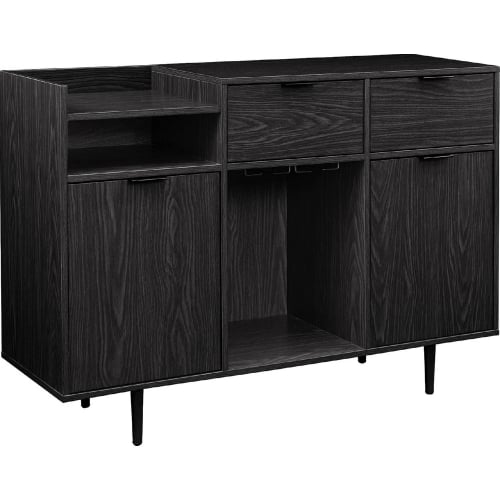 Lincoln 48" 2 Drawer & 2 Door Bar Cabinet in Graphite