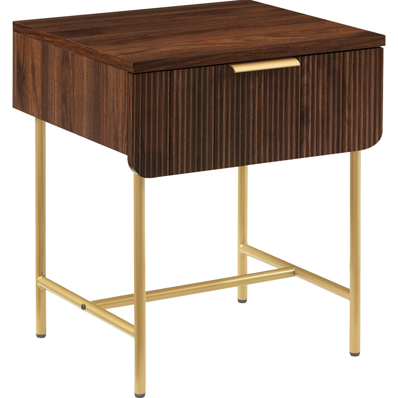 Spectra Gold Pedestal and End Tables