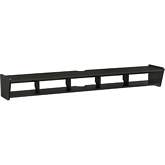 70" Floating Wall Mounted TV Stand in Solid Black Finish