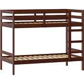 Sophie Twin over Twin Bunk Bed in Espresso Finish Wood