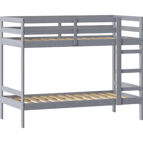 Sophie Twin Over Twin Bunk Bed in Grey Finish Wood