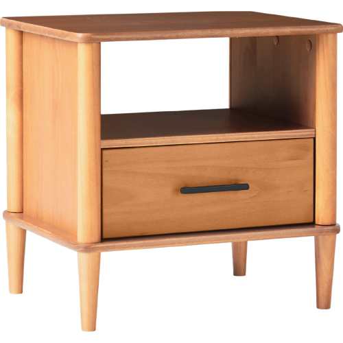 20" Spindle Leg Nightstand in Caramel Finish