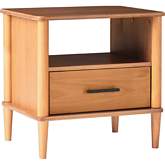 20" Spindle Leg Nightstand in Caramel Finish