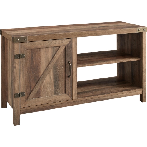 44" Rustic Farmhouse TV Stand in Rustic Oak Finish