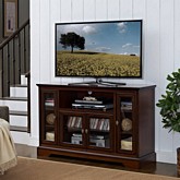 52" Rustic Brown Wood Highboy TV Stand