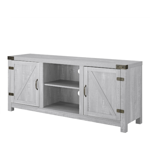 58" Farmhouse TV Stand in Stone Grey