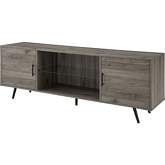 70" Mid Century Modern TV Stand in Slate Grey Finish