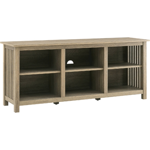 Mission 58" TV Stand Media Console in Driftwood Finish