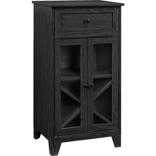 Wiley 20" 1 Drawer 2 Door Bar Cabinet in Graphite Finish