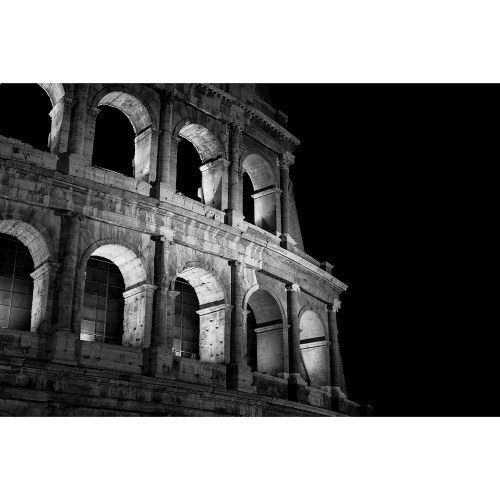 Coliseum 36" x 48" Acrylic Print in Black & White