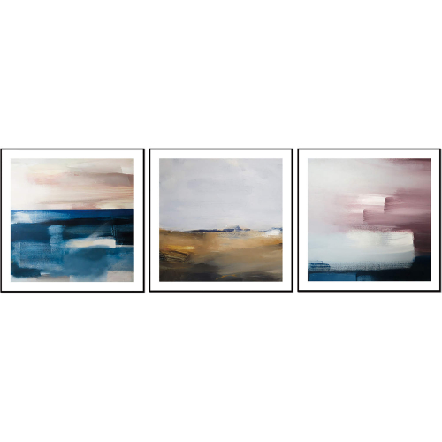 Isla 3 Piece 28" x 28" (each) Canvas Wall Art in Multicolor