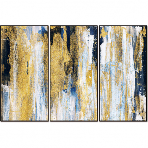 Oro 3 Piece 48" x 24" (each) Canvas Wall Art in Multicolor