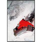 Rojo 40" x 60" Canvas Wall Art in Red, Black & White