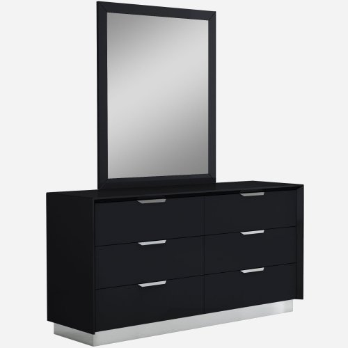 Navi Double Dresser in Black