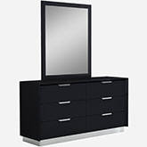 Navi Double Dresser in Black