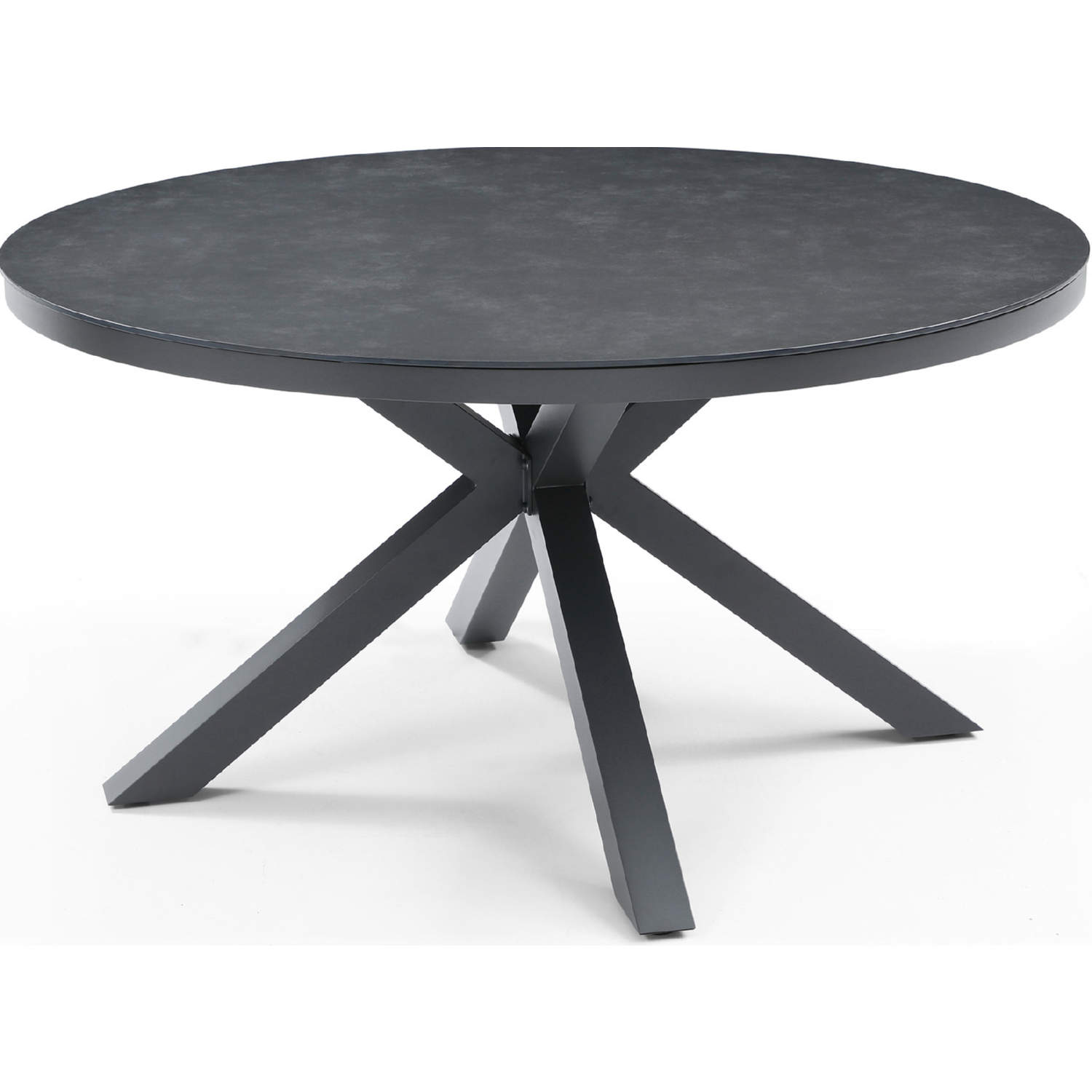 Grey metal 2024 outdoor dining table