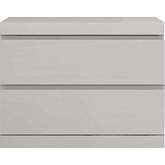 Anna 24" Nightstand in High Gloss Light Grey Finish