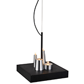 Cesar Ceiling Pendant Lamp in Black Stainless Steel