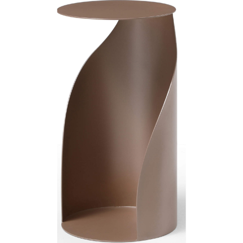 Willie 21"H Side Table in Gold Powder Coated Metal