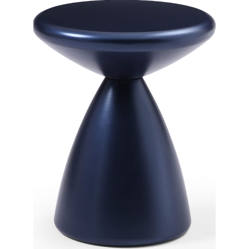 Ayla Side Table in Navy Blue Metal