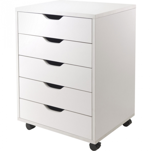 Halifax 5 Drawer Cabinet For Closet or Office in White