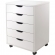 Halifax 5 Drawer Cabinet For Closet or Office in White
