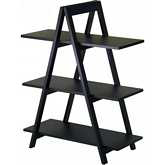 A Frame 3 Tier Shelf in Black