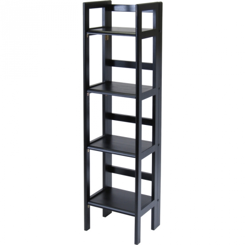 4 Tier Folding Shelf in Black