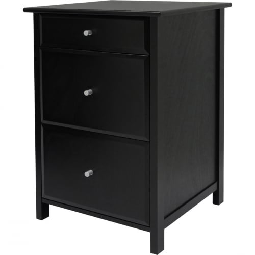 Delta File Cabinet in Black Wood