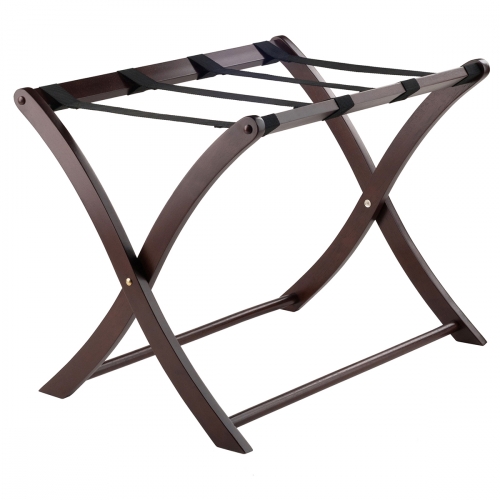 Scarlett Luggage Rack in Cappuccino Finish Wood