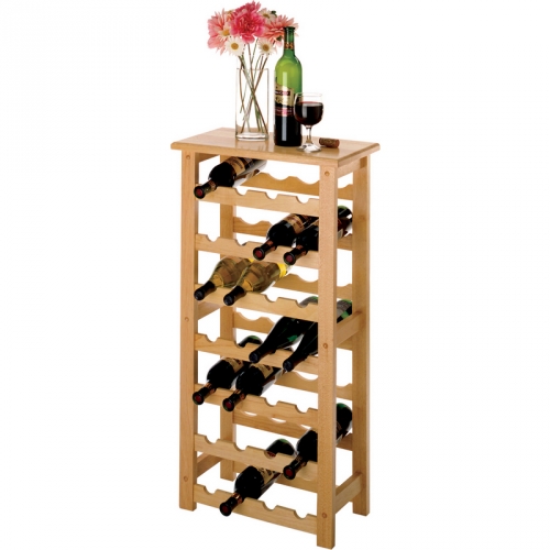 28 Bottle Wine Rack in Beech