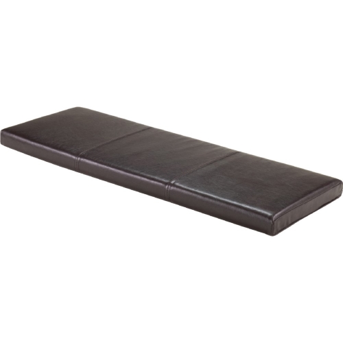 Boris Cushion Bench Seat in Espresso Leatherette