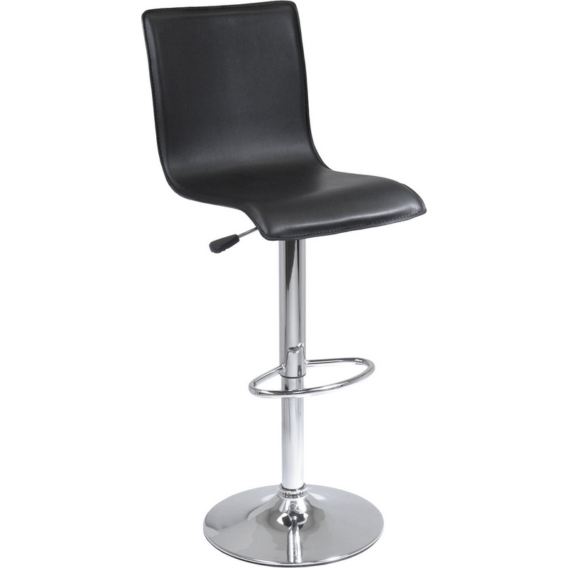 Winsome 93145 Spectrum High Back L Shape Air Lift Bar Stool in