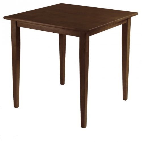 Groveland Square Dining Table Shaker Leg in Antique Walnut Finish