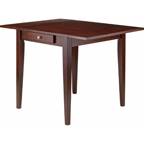 Hamilton Double Drop Leaf & Drawer Dining Table in Antique Walnut