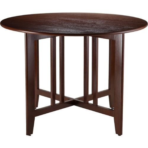 Alamo Double Drop Leaf Round 42" Table in Antique Walnut