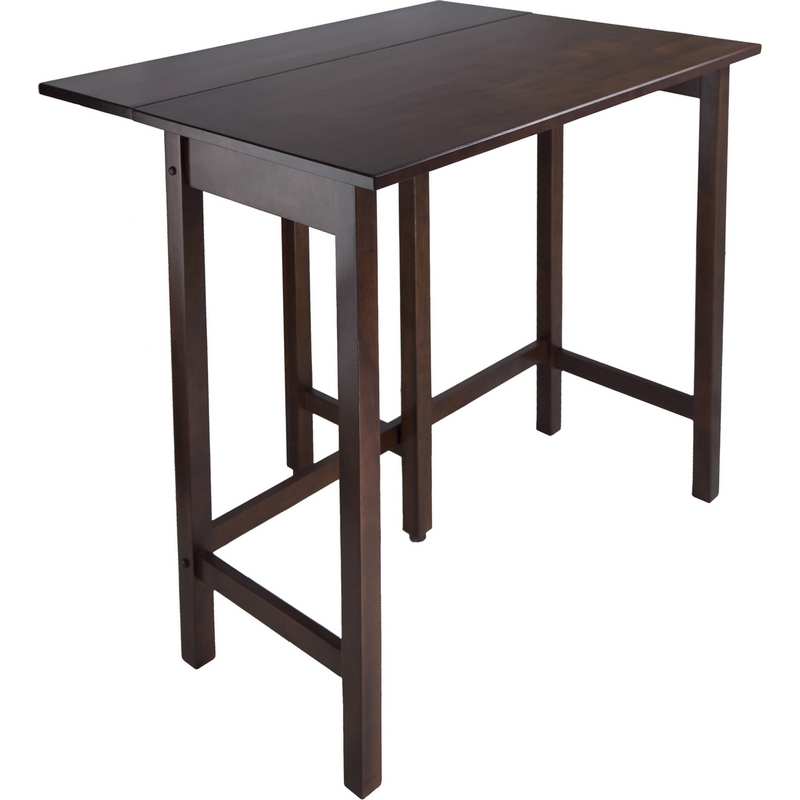 winsome lynnwood drop leaf high table